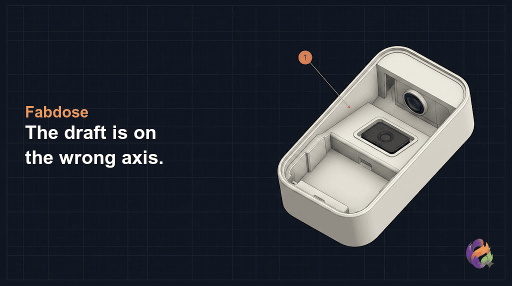 How Much Draft Does a Feature on an Angled Face Actually Need?