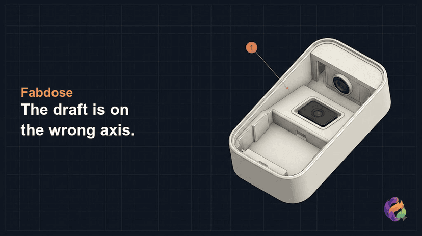 How Much Draft Does a Feature on an Angled Face Actually Need?