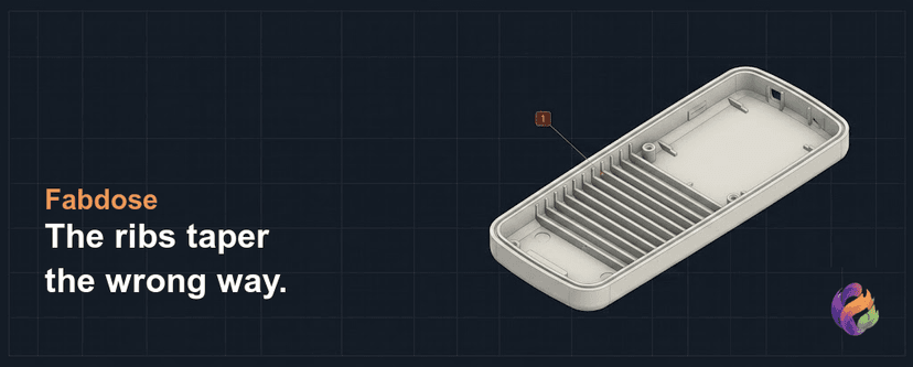 Which Way Should an Interior Rib Taper?