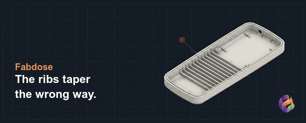 Which Way Should an Interior Rib Taper?